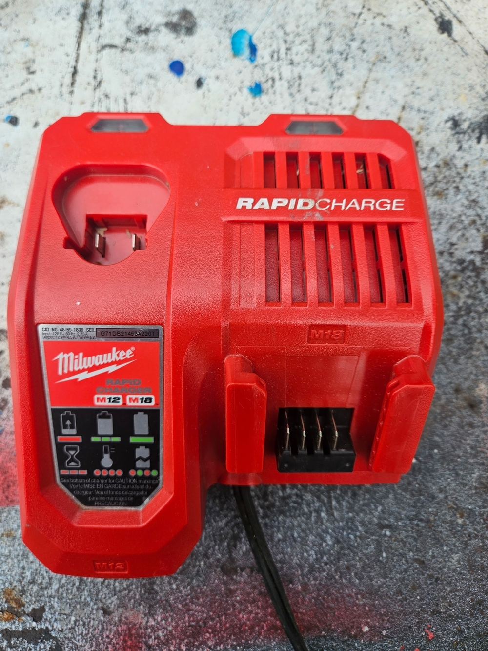 Milwaukee RapidCharge M12/M18 Red Battery Charger